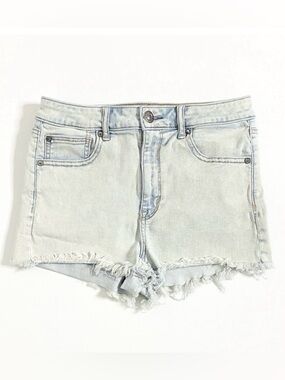 American Eagle | Light-Wash Denim Next Level Stretch Super Hi-Rise Shortie Sz 8